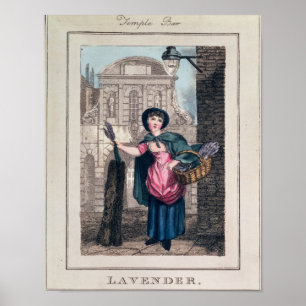 Affiche Lavande, barre de temple, des 'cris de London