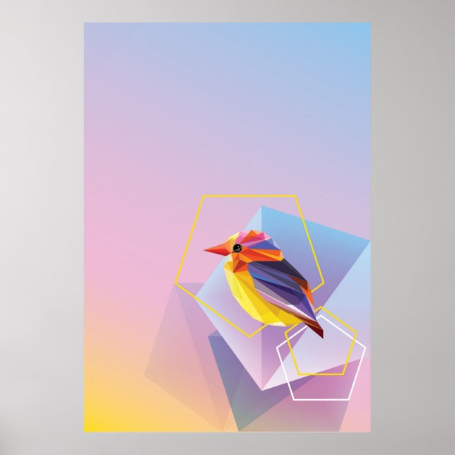 Affiche Lavande En Colibri Bleu (Devant)