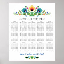 Lavande et Jaune de fleurs folkloriques polonaises