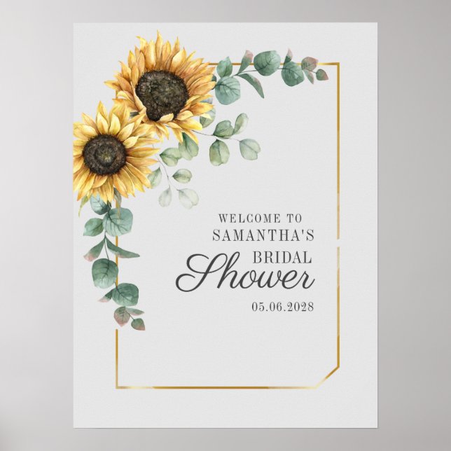 Affiche Lavande Eucalyptus Feuillage  Mariage Script (Devant)