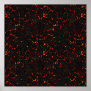 Affiche Lave chaude tombante