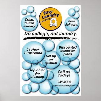 Affiche Lave-linge facile