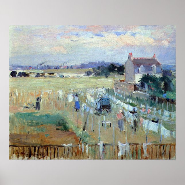 Affiche Lave-linge par Berthe Morisot (Devant)