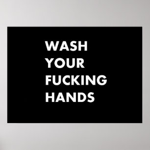 Affiche Lave-toi les mains