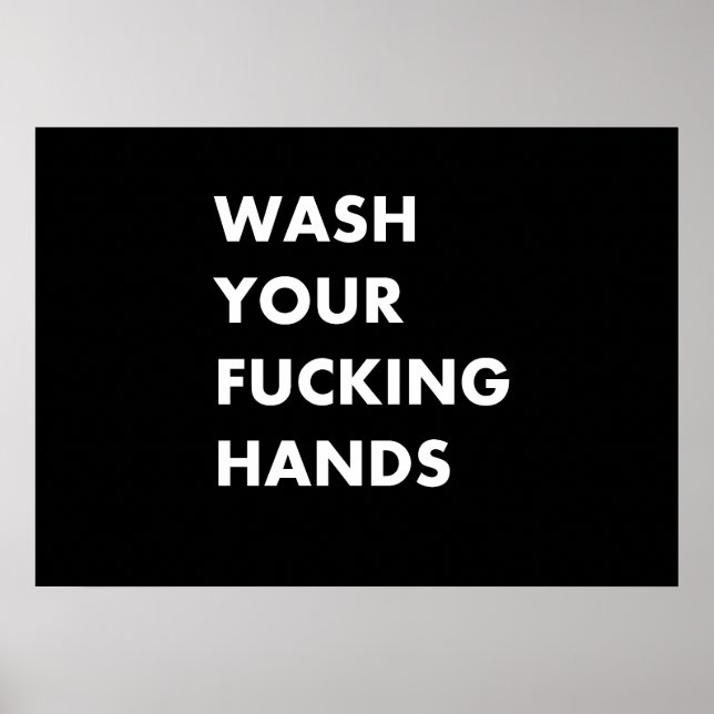 Affiche Lave-toi les mains (Devant)