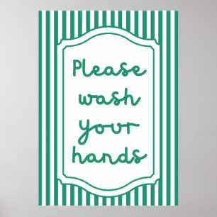 Affiche Lave-toi les mains