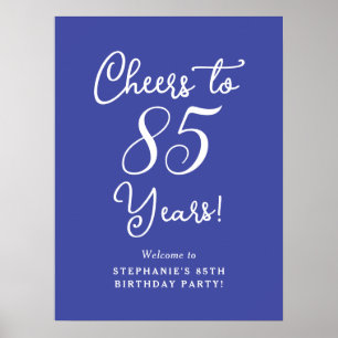 Affiche Lavender encourage à 85 ans 85e anniversaire fête