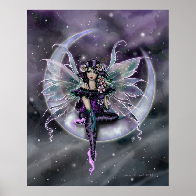 Affiche Lavender Moon Fairy sur Crescent Moon Imaginaire A (Devant)