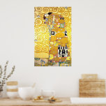 Affiche L'avènement de Gustav Klimt<br><div class="desc">The Embrace (vers 1905-1909). Conception préparatoire pour la décoration de l'intérieur de Stocklet Palace,  Bruxelles,  Belgique. Carte,  200 x 121 cm (78, 7 x 47, 6 po). MAK - Museum of Applied Arts,  Vienne. Il s'agit d'une reproduction photographique fidèle d'une oeuvre d'art du domaine public.</div>