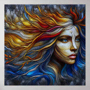 Affiche L'avènement de la nature - L'ère de l'IA