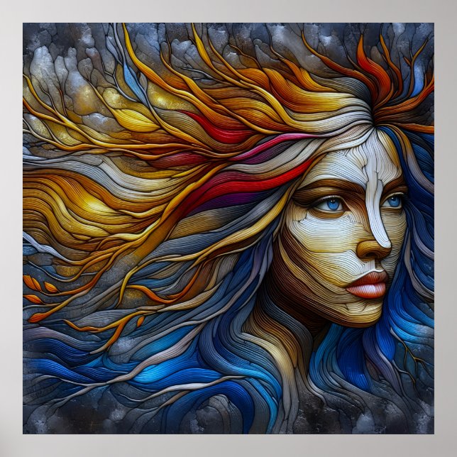 Affiche L'avènement de la nature - L'ère de l'IA (Devant)