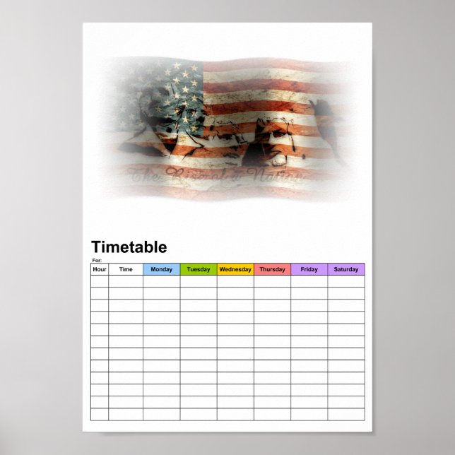 Affiche L'avènement d'une nation / Timetable (Devant)