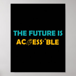 Affiche L'Avenir Est Accessible Braille American Sign Lan
