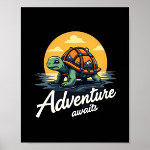 Affiche L'aventure attend est Randonnées est Plein air A