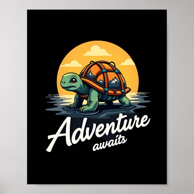 Affiche L'aventure attend est Randonnées est Plein air A (Devant)