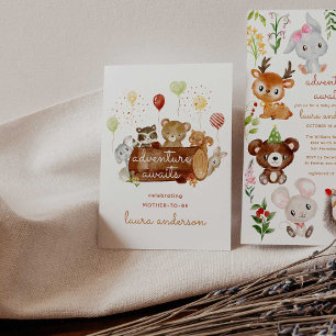 Affiche L'aventure attend le Baby shower des créatures du