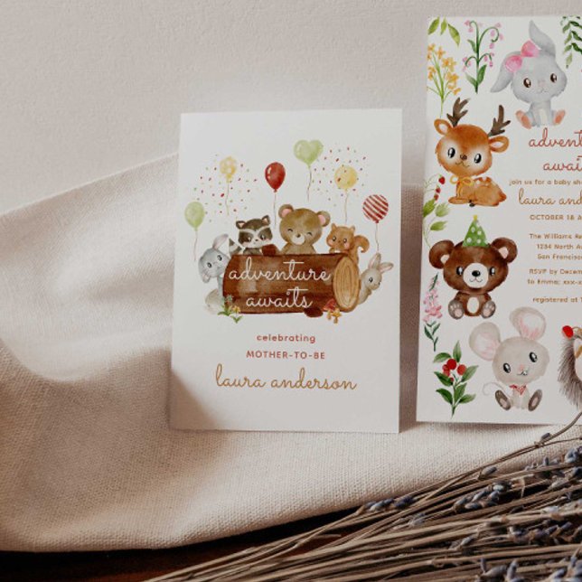 Affiche L'aventure attend le Baby shower des créatures du  (Créateur téléchargé)