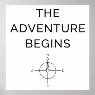 Affiche L'aventure commence Annonce de nouveau bébé mignon