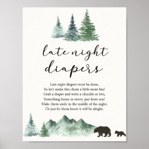 Affiche L'aventure commence l'ours tard la nuit Diapeurs P