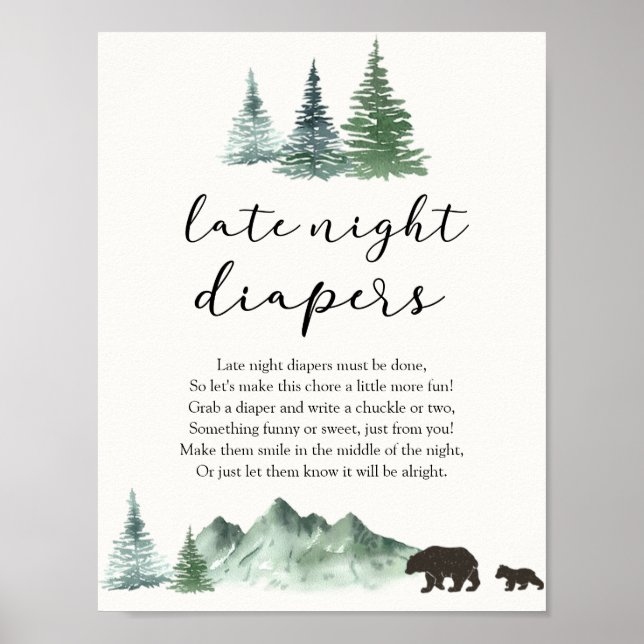 Affiche L'aventure commence l'ours tard la nuit Diapeurs P (Devant)