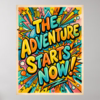 Affiche l'aventure commence maintenant