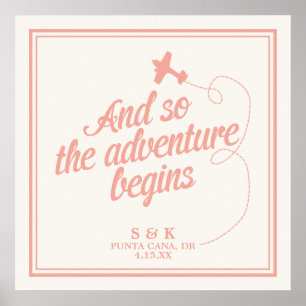 Affiche L'aventure commence   Mariage de destination - Ros
