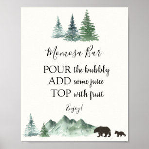 Affiche L'aventure commence Ours Momosa Bar Signal boisson