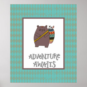Affiche L'aventure de Boho Bear vous attend