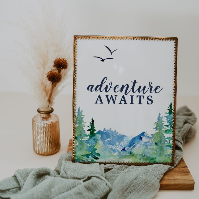 Affiche L'aventure de la montagne rocheuse vous attend (Créateur téléchargé)