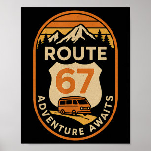 Affiche L'aventure de la route 67 vous attend Drôle de 67