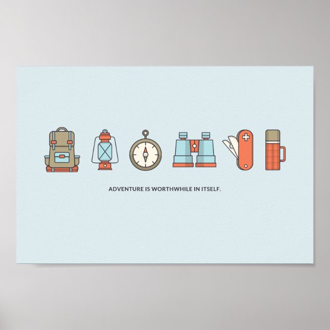 AFFICHE L'AVENTURE VAUT LA PEINE EN SOI (Devant)