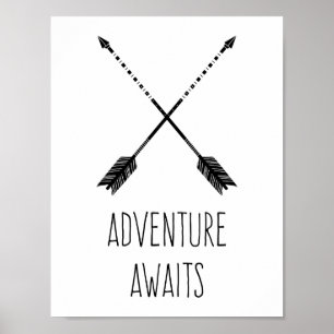 Affiche L'aventure vous attend Inspirante