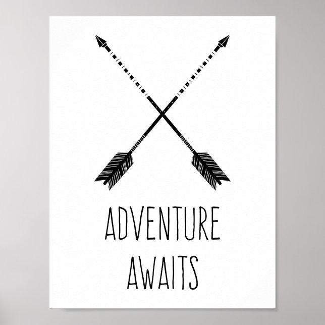 Affiche L'aventure vous attend Inspirante (Devant)