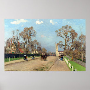 Affiche L'Avenue, Sydenham Camille Pissarro