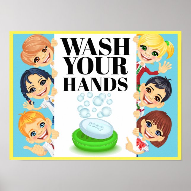 AFFICHE LAVER LES MAINS (Devant)