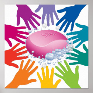 AFFICHE LAVER LES MAINS