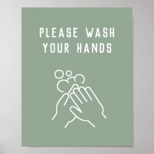 Affiche Lavez Vos Mains Covid École Hygiène