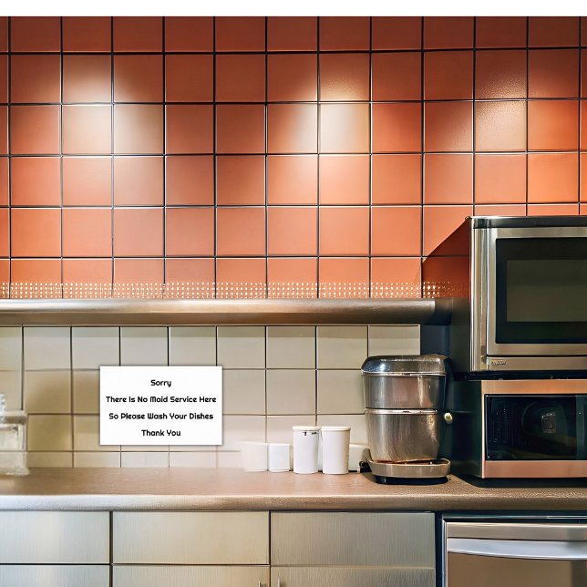 Affiche Lavez Vos Plats Blanc (Créateur téléchargé)