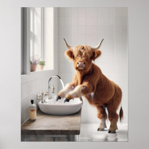 Affiche Lavez-Vous Les Mains Lave-Mains Salle De Bains Ave