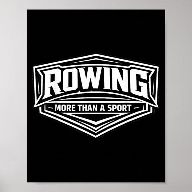 Affiche L'aviron plus qu'un sport Équipe d'aviron rameur (Devant)