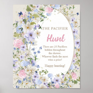 Affiche Lavish Fleurs sauvages Baby in florom chasse au Pa