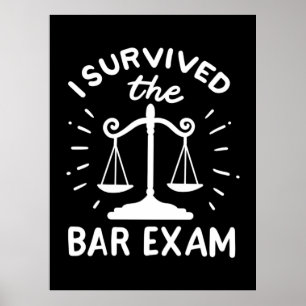 Affiche L'Avocat A Survécu À L'Examen Bar
