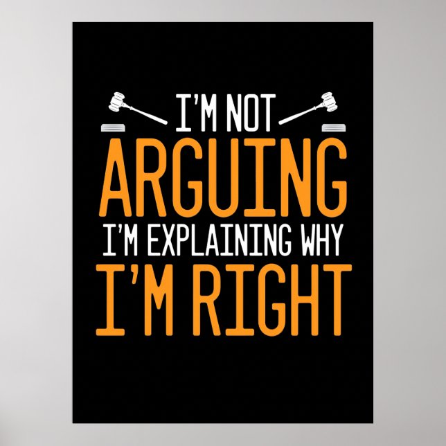 Affiche L'Avocat Explique Pourquoi J'Ai Raison (Devant)