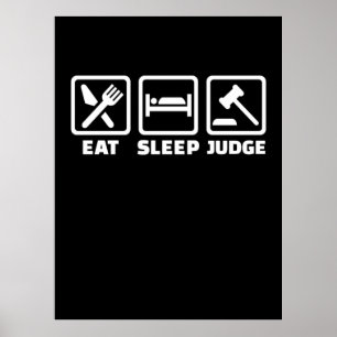 Affiche L'avocat Mange Sleep Juge