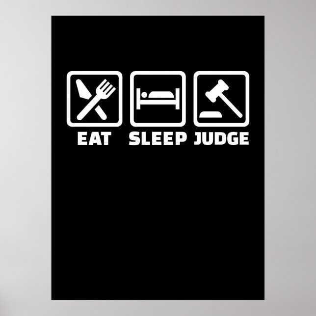 Affiche L'avocat Mange Sleep Juge (Devant)