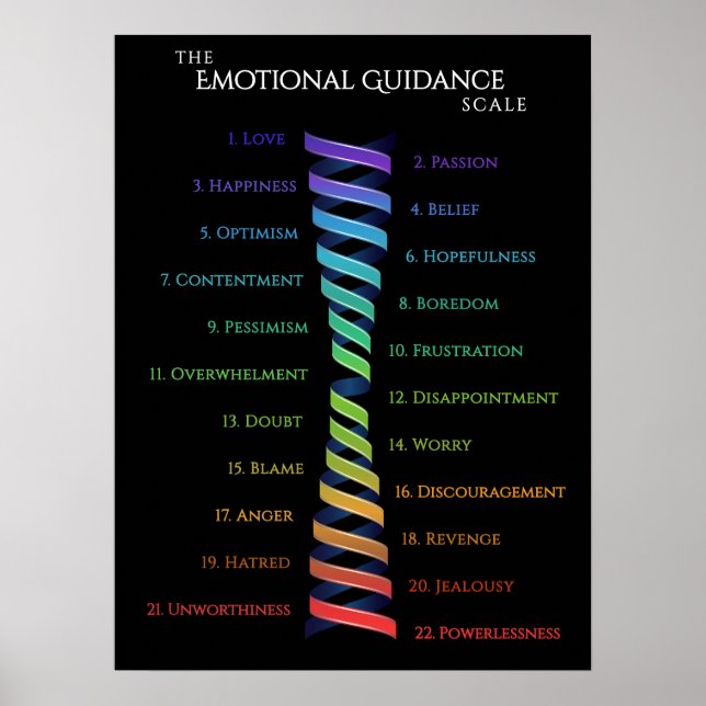 Affiche Law Attraction Black Emotion Guidance Scale (Devant)