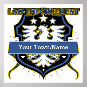 Affiche Law Enforcement Heraldry Crest