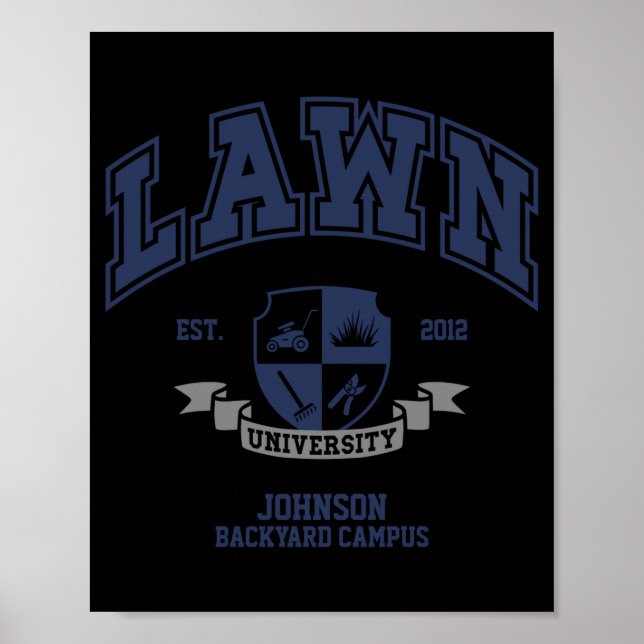 Affiche Lawn Mowing Funny Yard Work For Dad Grandpa  (Devant)