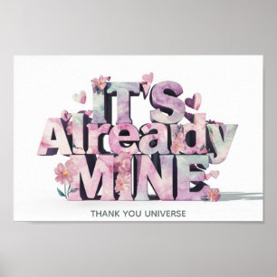 Affiche *~* Lawof Attraction Manifestation Whimsical AP85