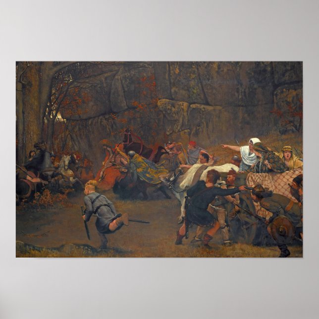 Affiche Lawrence Alma-Tadema - Gunthram Bose Et Ses (Devant)